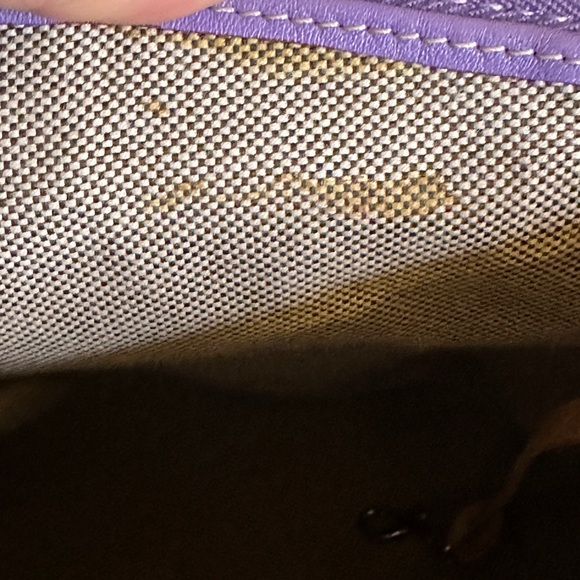 EUC Dooney & Bourke Dillon Double Pocket Satchel Crossbody in Lavender. - Picture 13 of 13